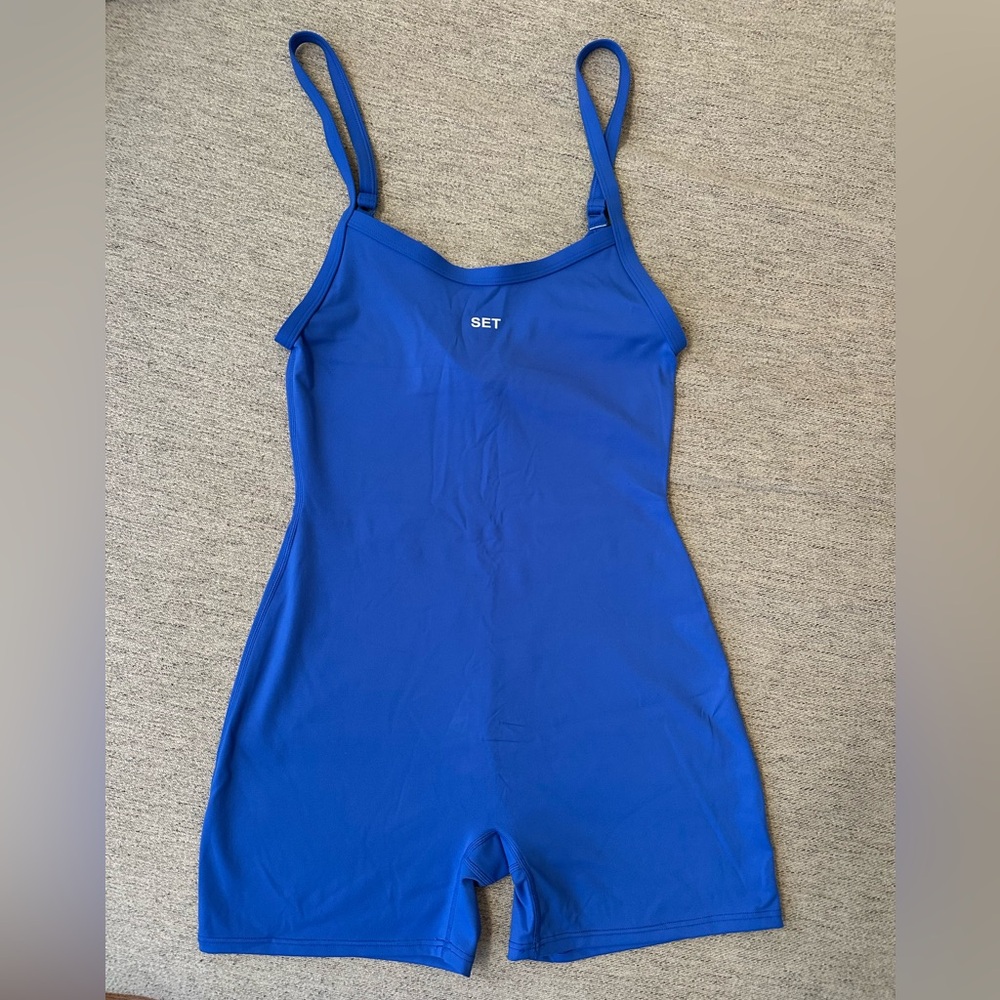 SET Active Shortysuit One Piece Romper in Jetsetter Sportbody Sz M